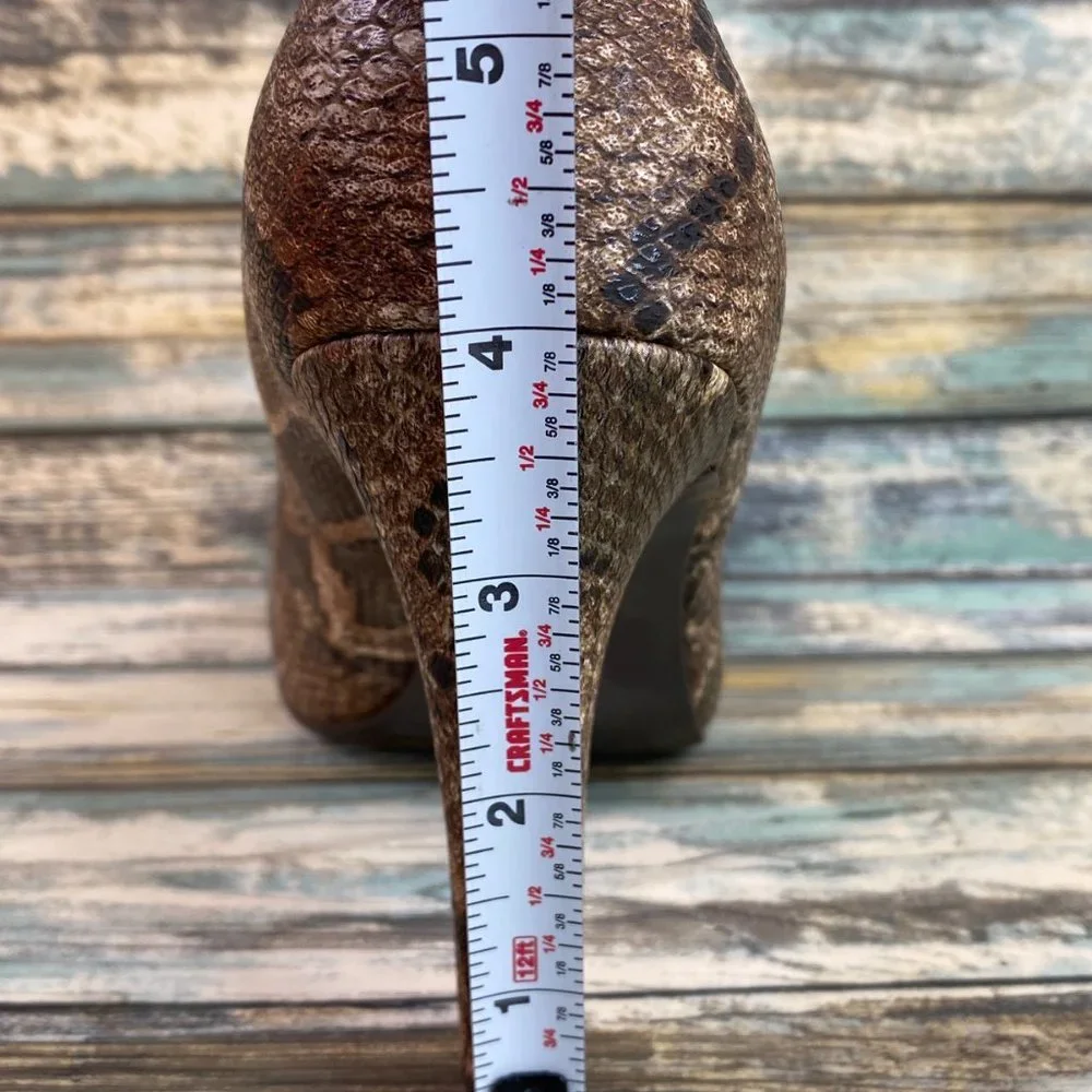 Jessica Simpson Pumps Womens Size 6.5B Brown Leopard Print Dress Shoes